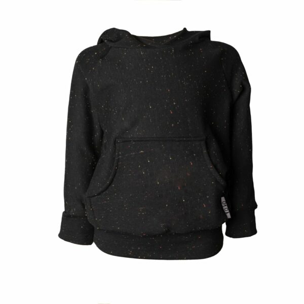 Black sweatshirt with dragon/dinosaur crest